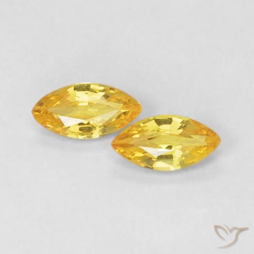 0.36ctw طبيعي أصفر عسلى زفير, ماركيز, VVS