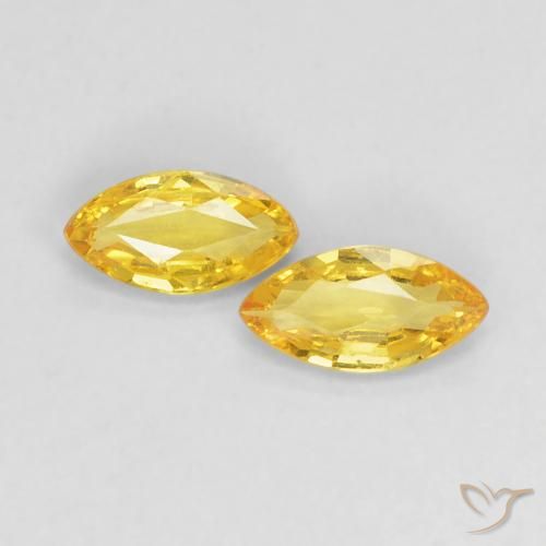 0.33ctw طبيعي أصفر متوسط زفير, ماركيز, VVS