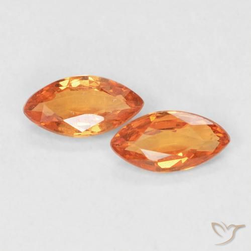 0.35ctw طبيعي برتقالى محمر زفير, ماركيز, VVS