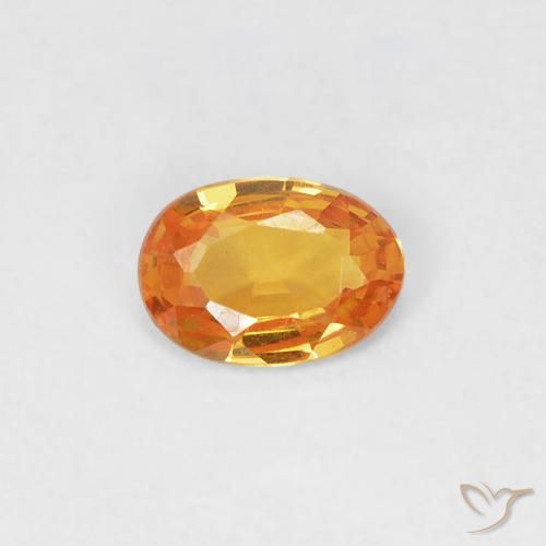 0.34ct طبيعي برتقالى مشمشى زفير, بيضوي, VVS-VS, Photo A