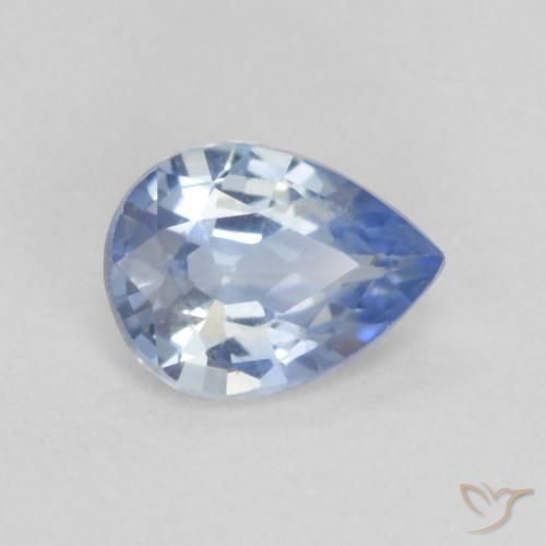 0.30ct طبيعي أزرق باستيلى زفير, شكل الكمثرى, VVS-VS