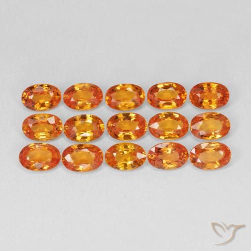 0.66ct طبيعي برتقالى كهرمانى زفير, بيضوي, VVS-VS