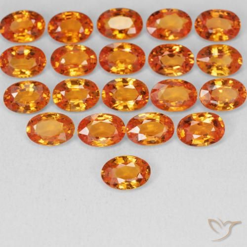 0.59ct طبيعي برتقالي زاهى زفير, بيضوي, VVS-VS