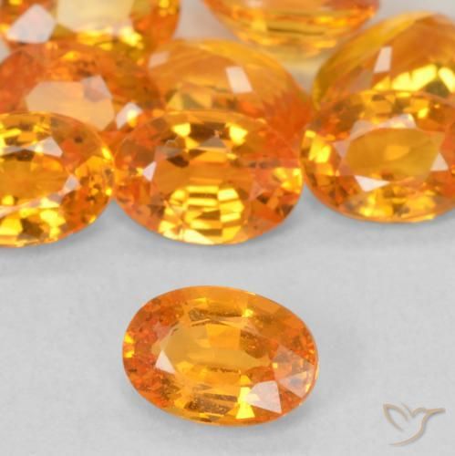 زفير برتقالى متوسط طبيعي، بيضوي، 0.60 قيراط، VVS-VS