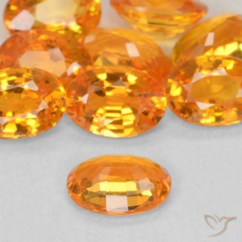 زفير برتقالى متوسط طبيعي، بيضوي، 0.60 قيراط، VVS-VS