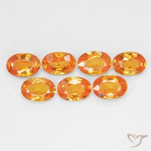 0.64ct طبيعي برتقالي زاهى زفير, بيضوي, VVS-VS