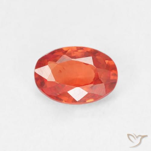0.55ct طبيعي برتقالى متوسط زفير, بيضوي, VVS-VS