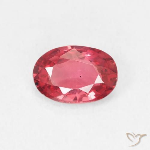 0.47ct طبيعي أحمر متوسط زفير, بيضوي, VVS-VS