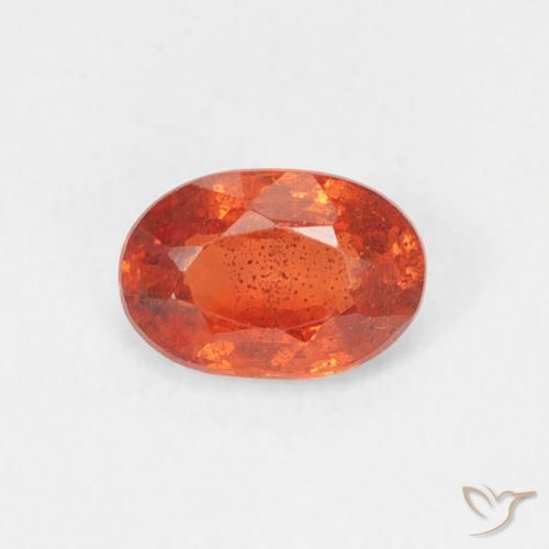 0.70ct طبيعي برتقالى نارى زفير, بيضوي, قليلا جدا