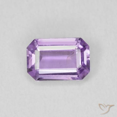 0.68ct طبيعي بنفسجى وردى فاتح زفير, ثمانى / قصة زمرد, قليلا جدا, Photo A