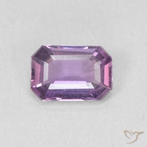 0.65ct طبيعي أرجوانى متوسط زفير, قص الزمرد, VVS-VS