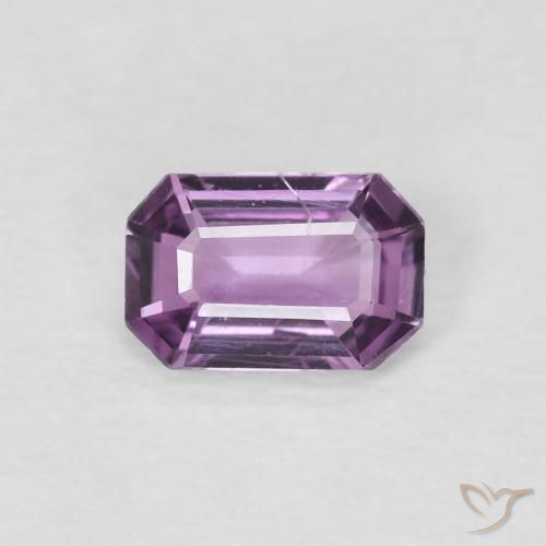 0.60ct طبيعي Medium Dark-Purple زفير, قص الزمرد, VS-SI