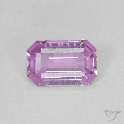 0.60ct طبيعي أرجوانى ليلك زفير, قص الزمرد, VVS-VS
