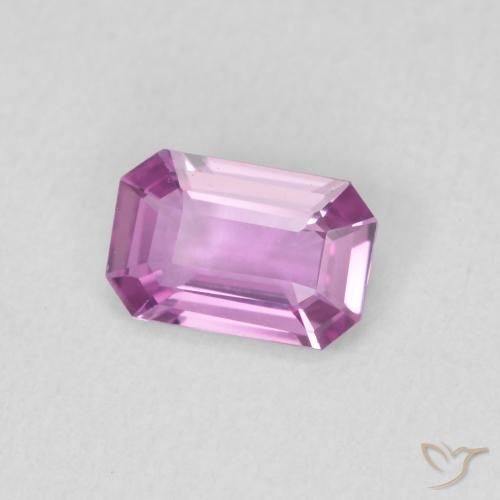 زفير Medium Light-Purple طبيعي، ثمانى / قصة زمرد، 0.62 قيراط، VVS