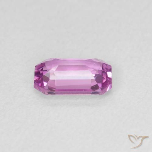زفير Medium Light-Purple طبيعي، ثمانى / قصة زمرد، 0.62 قيراط، VVS
