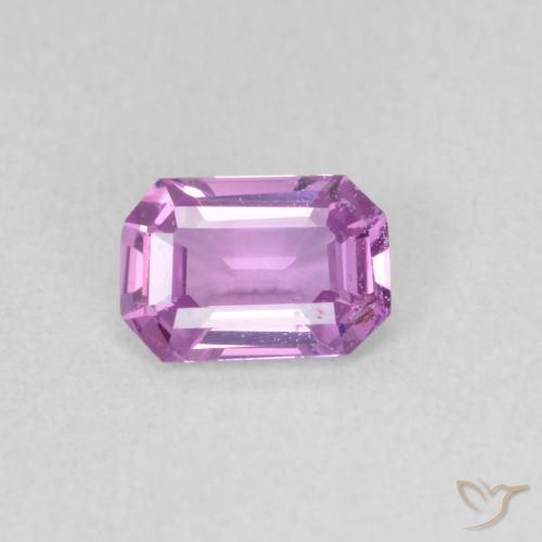 0.60ct طبيعي أرجوانى متوسط زفير, قص الزمرد, VVS-VS