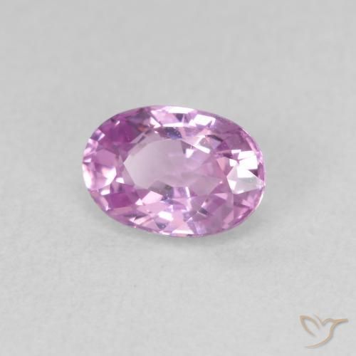 زفير Medium Light-Purple طبيعي، بيضوي، 0.73 قيراط، VVS