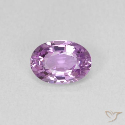 0.57ct طبيعي أرجوانى فاتح زفير, بيضوي, VVS