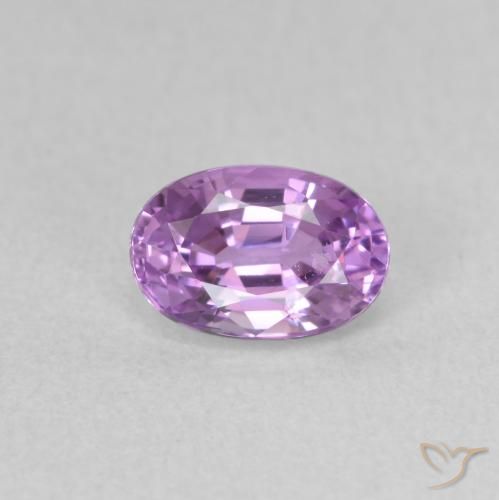 0.76ct طبيعي أرجوانى كهربائى زفير, بيضوي, قليلا جدا