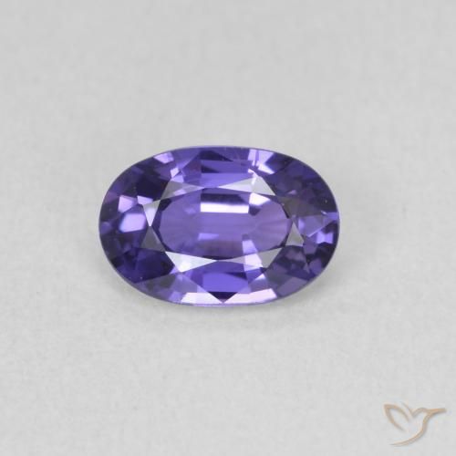 0.65ct طبيعي أرجوانى غامق زفير, بيضوي, VVS