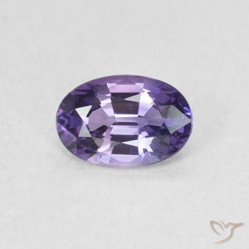 0.63ct طبيعي بنفسجى عنبى زفير, بيضوي, VVS