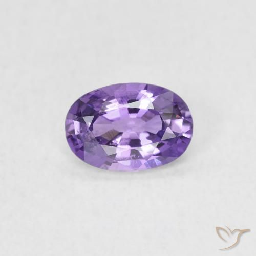 0.45ct طبيعي بنفسجى عنبى لامع زفير, بيضوي, VVS-VS