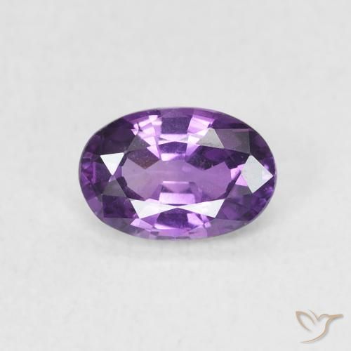 0.67ct طبيعي بنفسجى كثيف زفير, بيضوي, VVS
