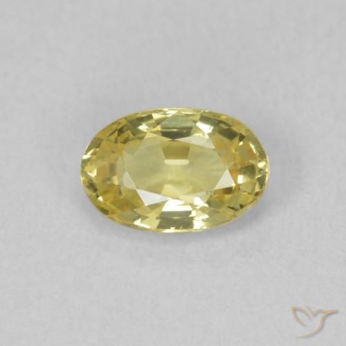 0.55ct طبيعي أصفر متوسط زفير, بيضوي, VVS-VS