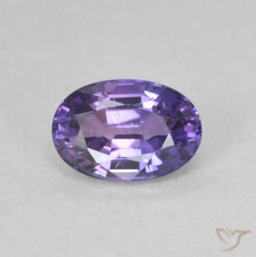 0.73ct طبيعي بنفسجى غامق زفير, بيضوي, VVS-VS