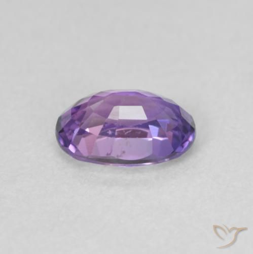 زفير Medium Dark-Purple طبيعي، بيضوي، 0.65 قيراط، VVS-VS