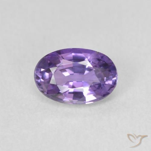 0.60ct طبيعي بنفسجى غامق زفير, بيضوي, VVS-VS