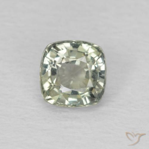 0.53ct طبيعي أخضر مريمية فاتح زفير, وسادة, قليلا جدا