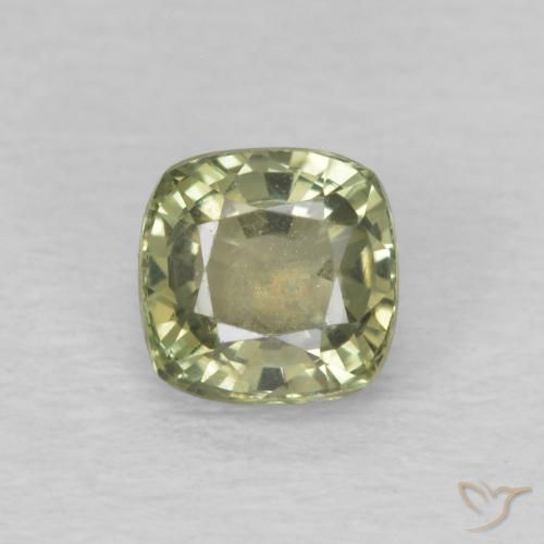 0.66ct طبيعي أخضر المريمية زفير, وسادة, قليلا جدا