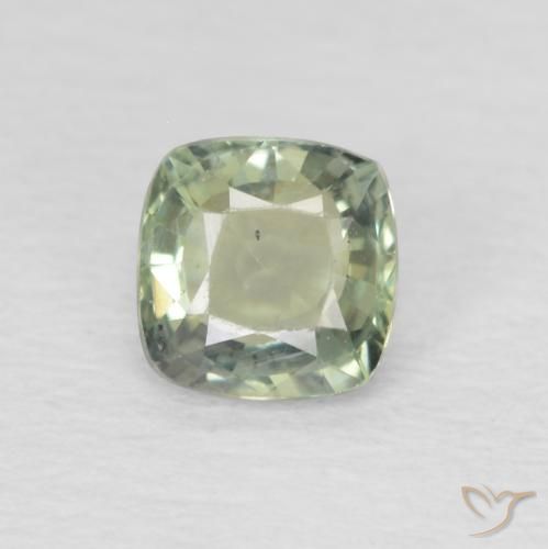 0.49ct طبيعي أخضر مريمية فاتح زفير, وسادة, قليلا جدا