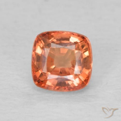 0.65ct طبيعي أحمر متوسط زفير, وسادة, VVS