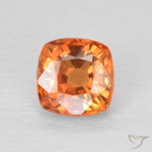 0.66ct طبيعي برتقالي زاهى زفير, وسادة, VVS