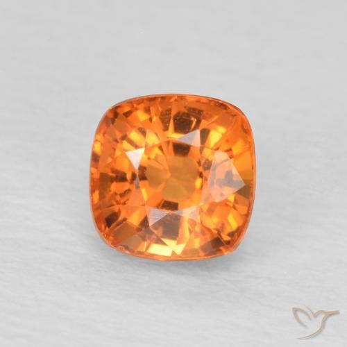 0.61ct طبيعي برتقالي زاهى زفير, وسادة, VVS