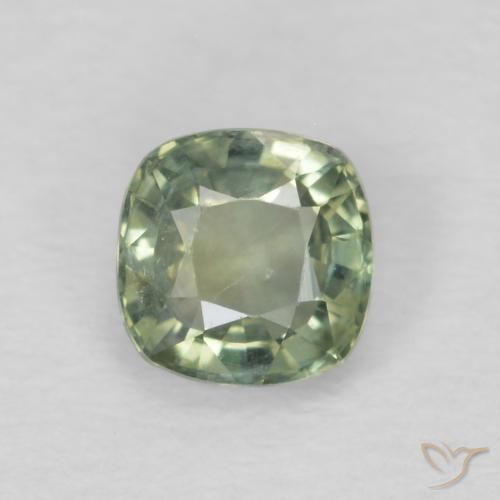 0.52ct طبيعي أخضر المريمية زفير, وسادة, قليلا جدا