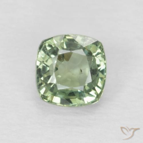 0.65ct طبيعي أخضر مريمية فاتح زفير, وسادة, قليلا جدا