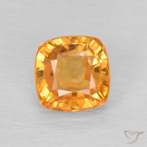 0.71ct طبيعي برتقالى متوسط زفير, وسادة, VVS-VS