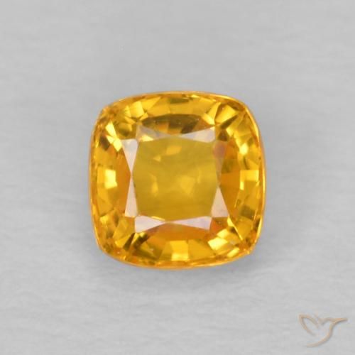 0.62ct طبيعي برتقالى متوسط زفير, وسادة, VVS