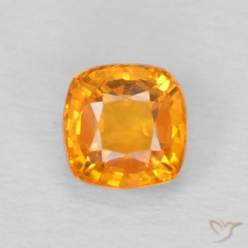 0.67ct طبيعي برتقالى متوسط زفير, وسادة, VVS