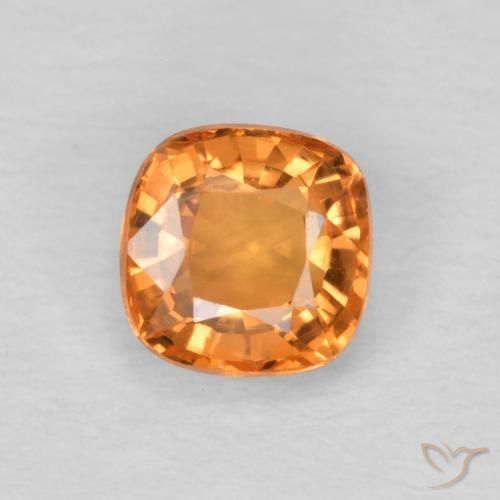 0.57ct طبيعي برتقالى متوسط زفير, وسادة, VVS