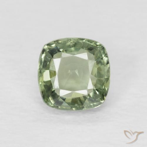 0.56ct طبيعي اخضر فاتح زفير, وسادة, VVS