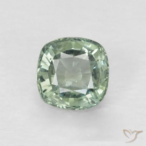 0.66ct طبيعي اخضر فاتح زفير, وسادة, VVS