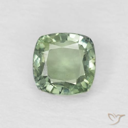 0.60ct طبيعي أخضر مريمية فاتح زفير, وسادة, VVS