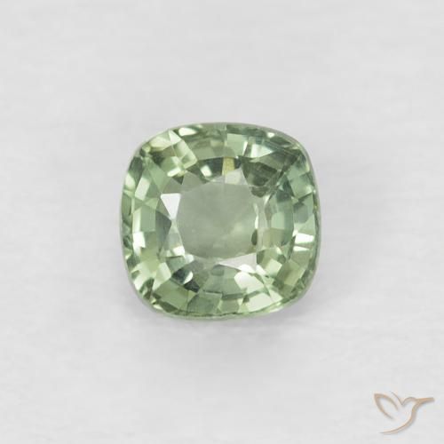 0.46ct طبيعي اخضر فاتح زفير, وسادة, VVS