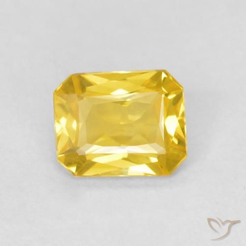 0.46ct طبيعي برتقالى ذهبة زفير, قص الزمرد, VVS-VS