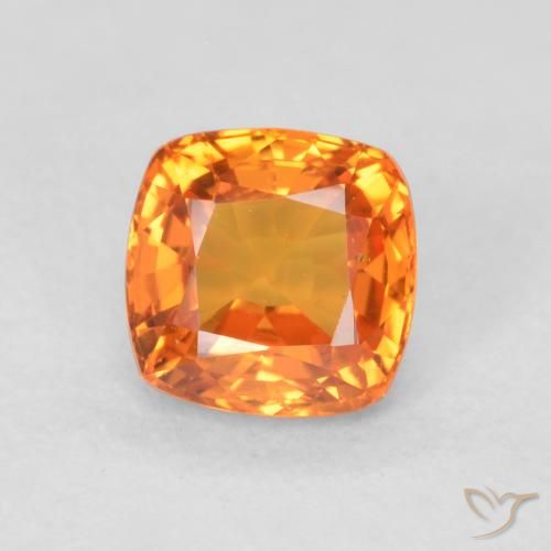 0.69ct طبيعي برتقالي زاهى زفير, وسادة, VVS-VS