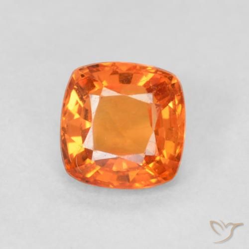 0.54ct طبيعي برتقالي زاهى زفير, وسادة, VVS